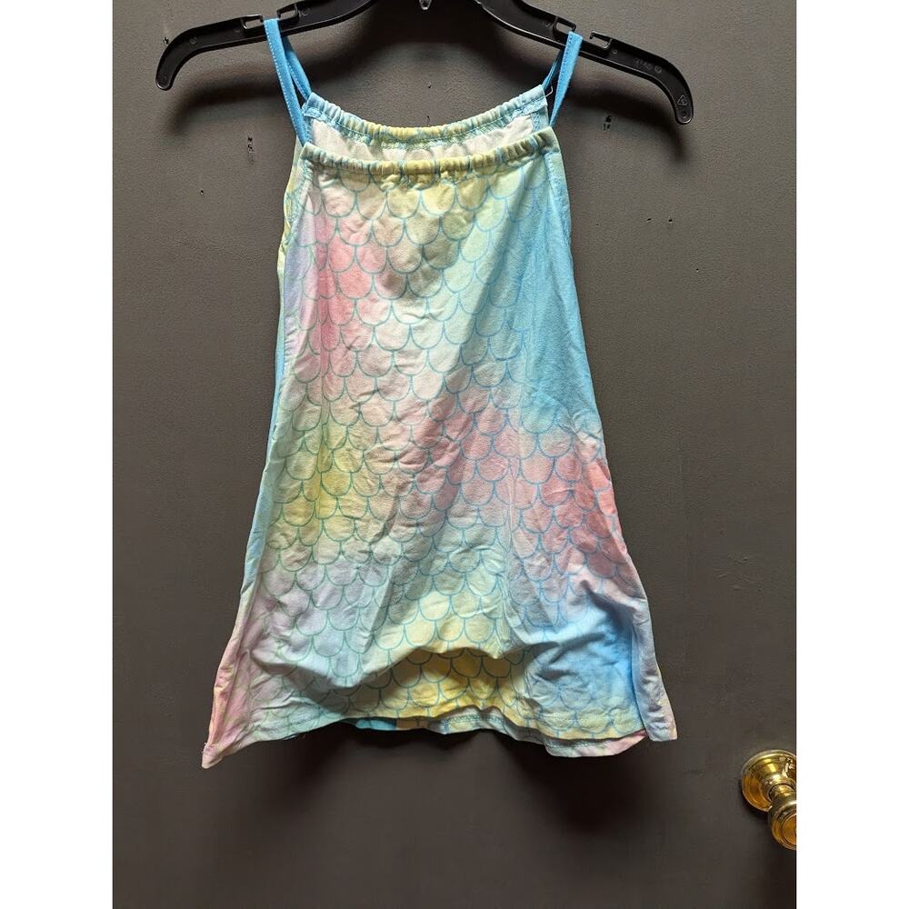 Sunshine Swing size 6 Girls Mermaid Tail scale ombre dress sleeveless summer new
